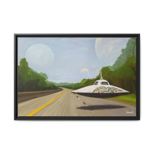 The Wanderer - Framed Giclée Canvas Print